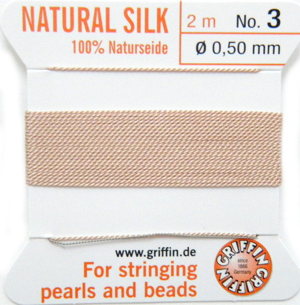 Beige 3 Griffin silk